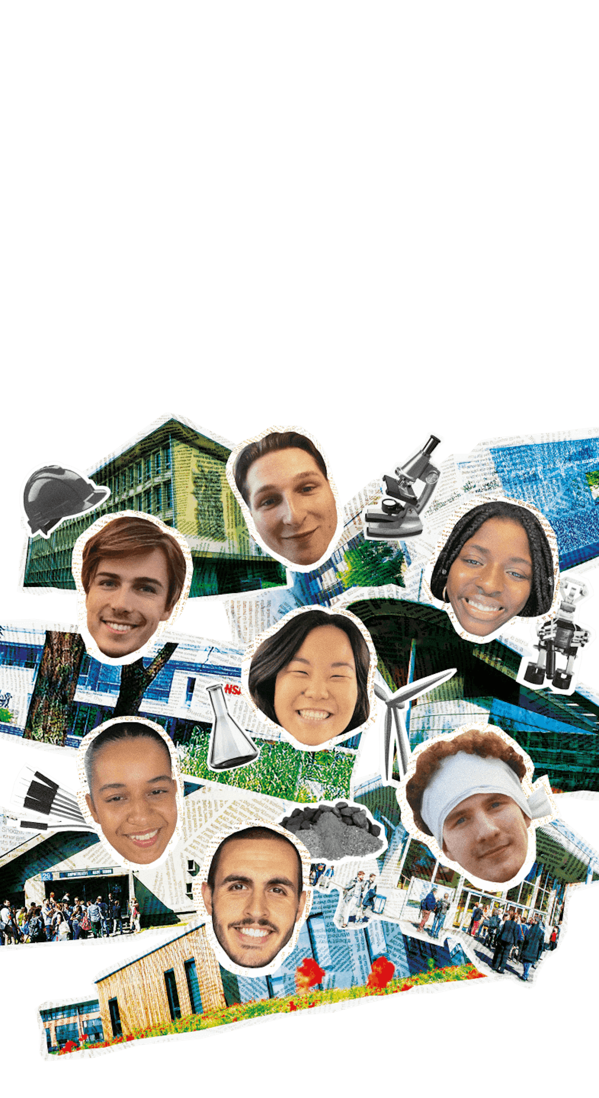 Collage d'étudiants et de projets INSA